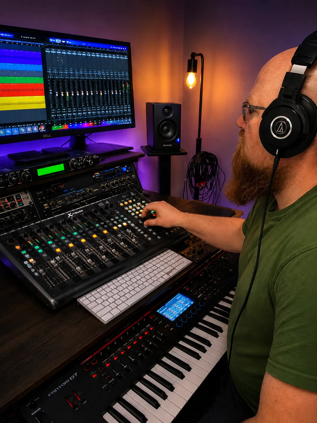 Music production workspace